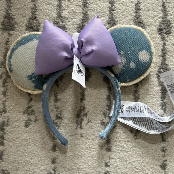 Disney Blue and Purple Minnie Mouse Ears Headband - Picture 1 of 4